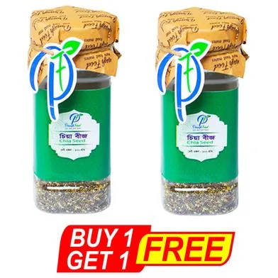 BUY 1 Panash Food ‍Chia Seed - 100 gm GET 1 Chia Seed - 100 gm FREE - Rokomari product